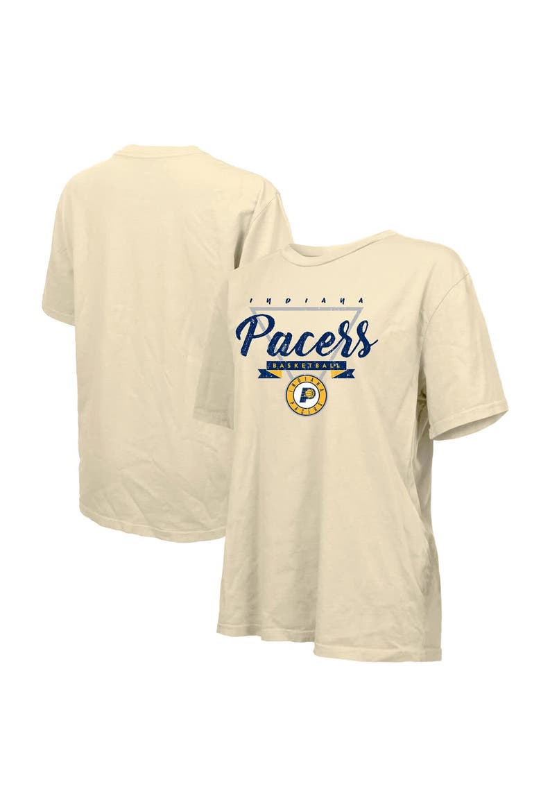 Women's Majestic Threads  Cream Indiana Pacers Oversized T-Shirt, Alternate, color, Cream