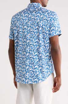 Robert Graham Aslan Short Sleeve Cotton Button-Up Shirt