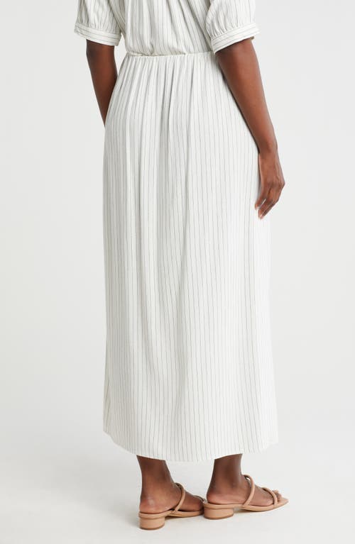 Bobeau Pull-on Maxi Skirt In Gold