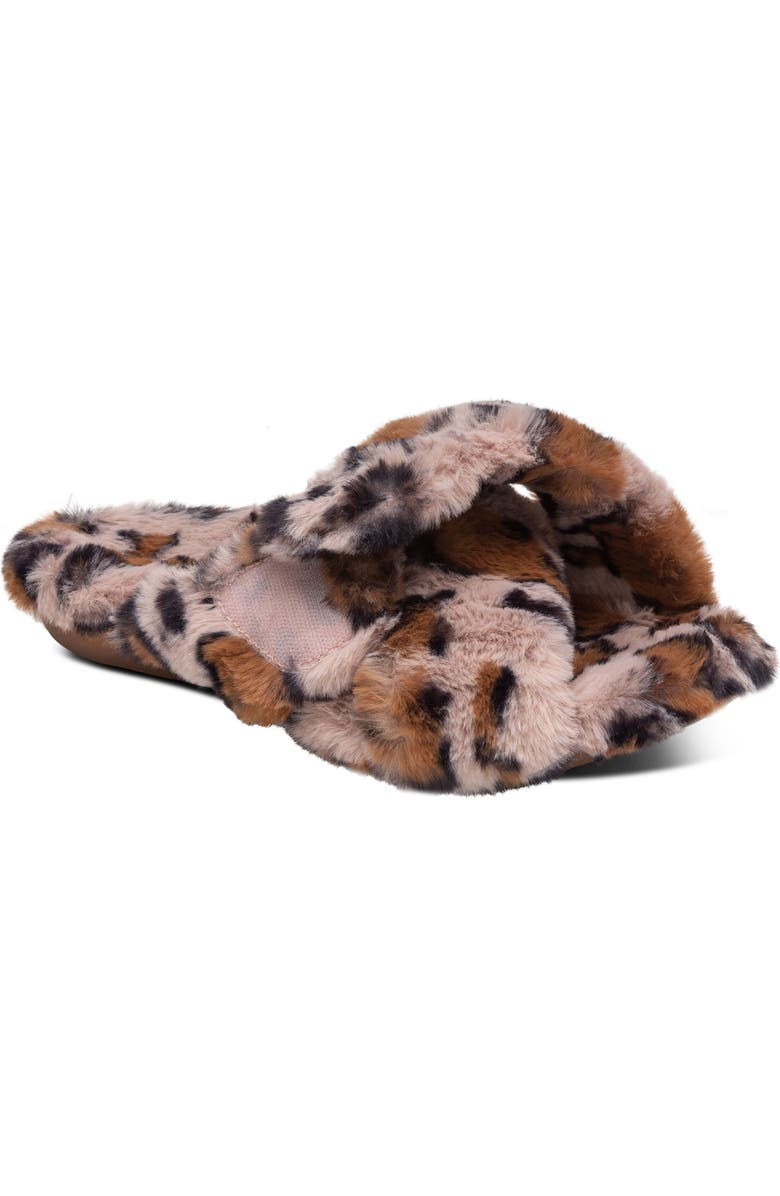 Aetrex Penelope Faux Fur Slipper, Main, color,