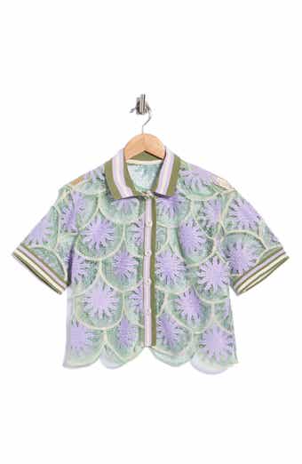 Solene Lace Cover-Up Shirt