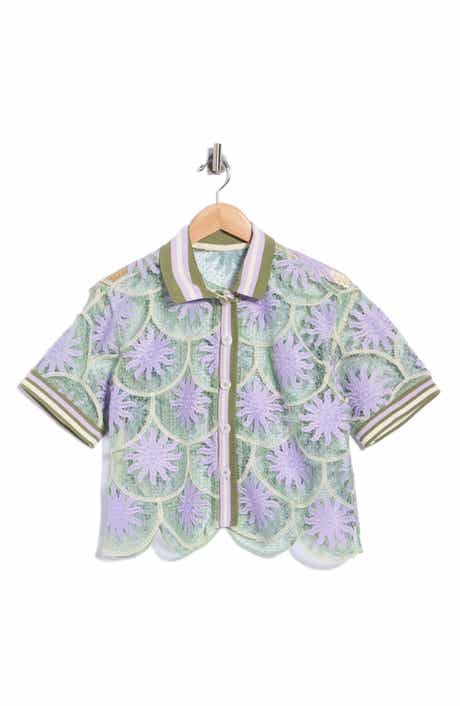 Solene Lace Cover-Up Shirt