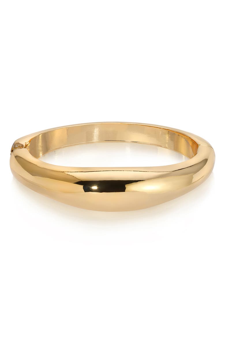 Ettika Dome Bangle Bracelet, Main, color, Gold