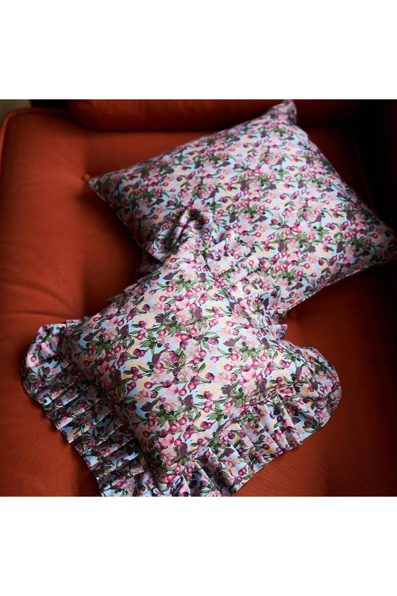 Square Pillow Cover Romance - Cover Only, Alternate, color, Blue