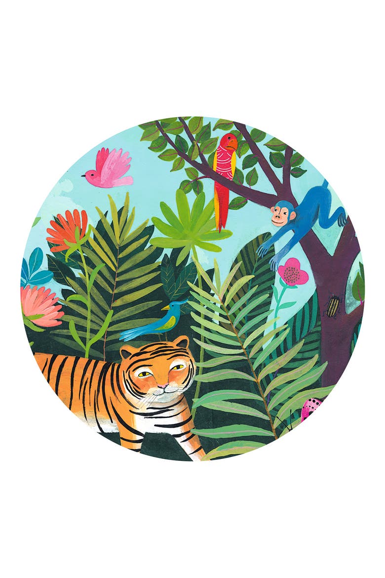 Silhouette The Tiger's Walk Puzzle, Alternate, color, ORANGE