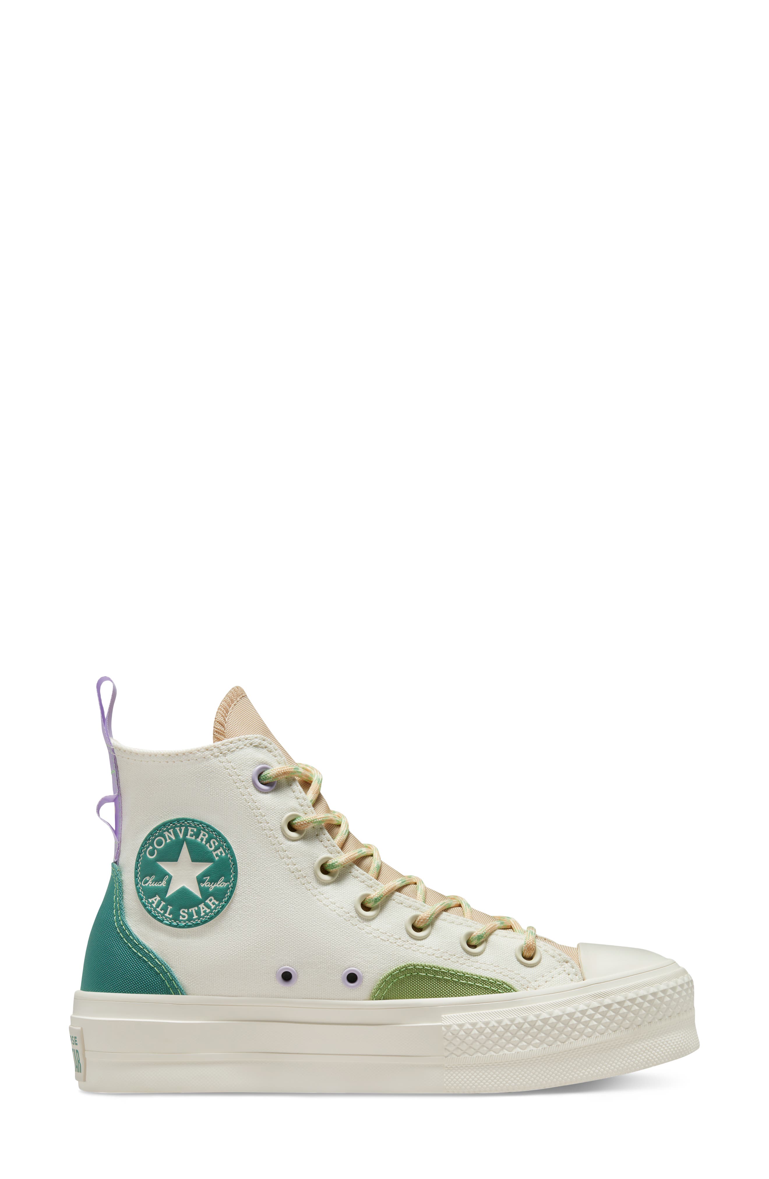 Chuck Taylor® All Star® Lift Hi Sneaker, Alternate, color, EGRET/ OAT MILK