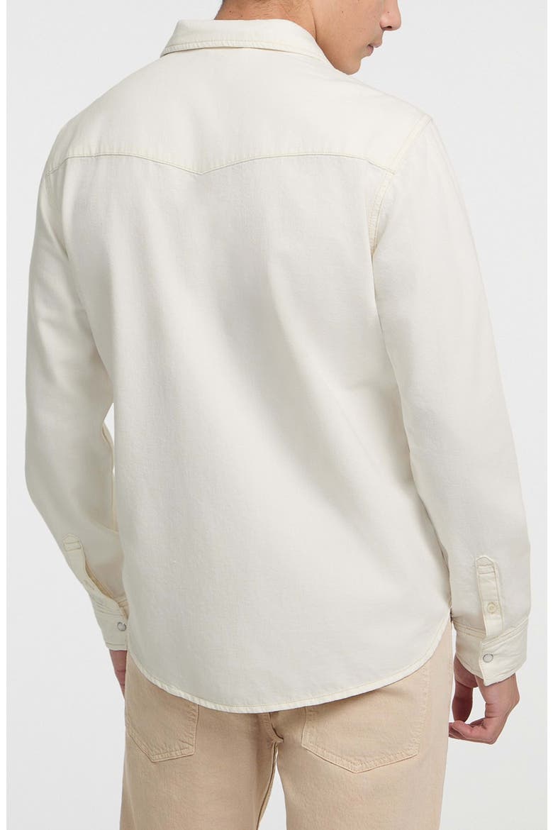 Cotton Denim Snap-Up Western Shirt, Alternate, color, IVORY