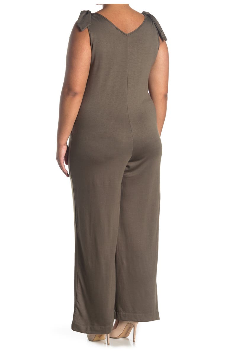 Forgotten Grace Knit Fleece Jumpsuit With French Ties, Main, color, 