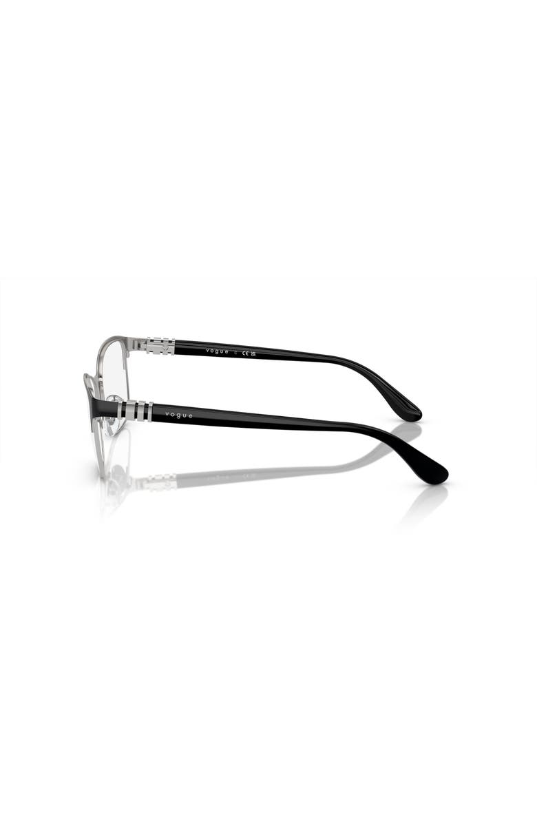 Vogue Eyewear 51mm Rectangle optical glasses, Alternate, color, Black