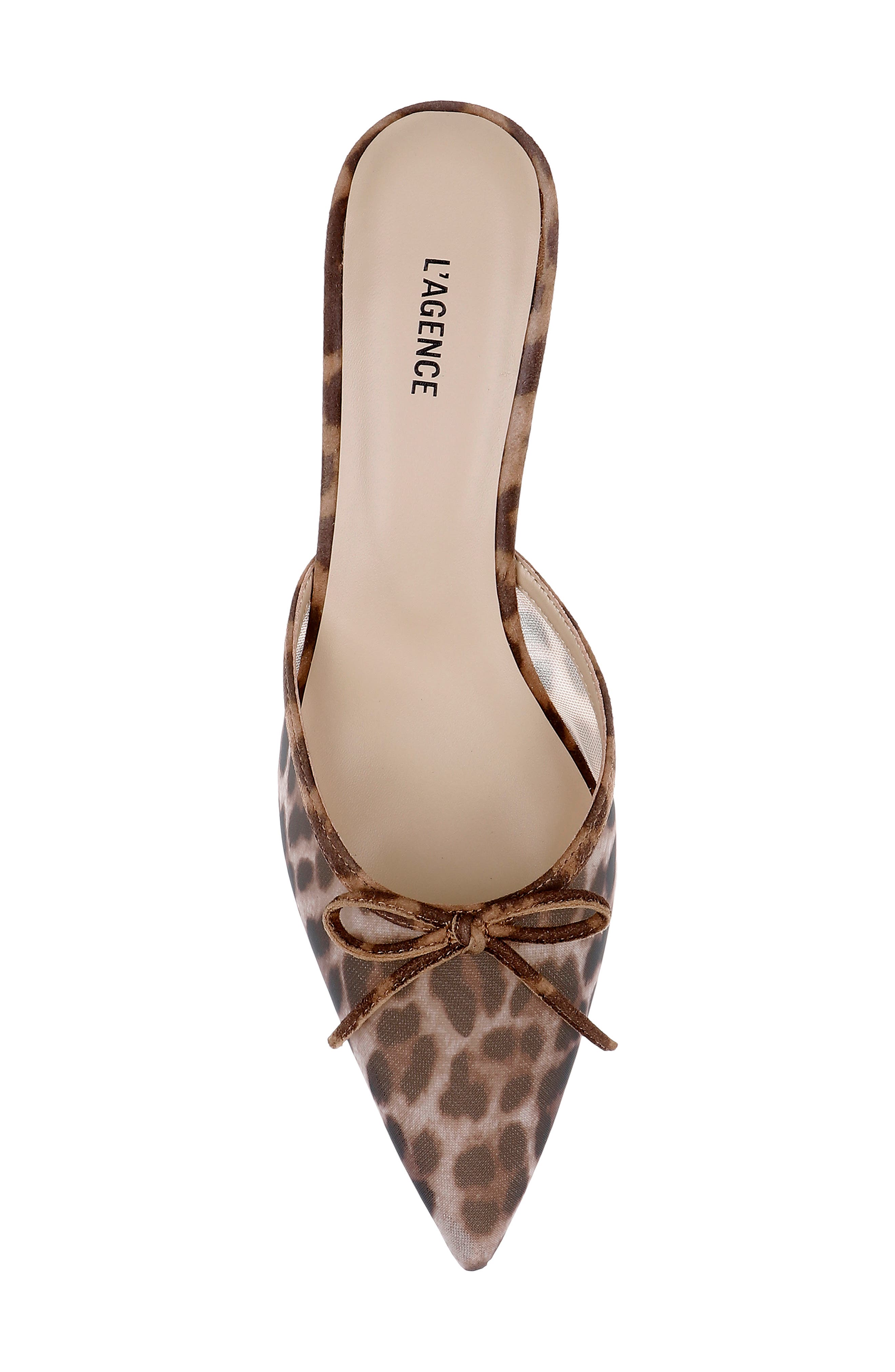 L'AGENCE Palermo Pointed Toe Mule, Alternate, color, Leopard