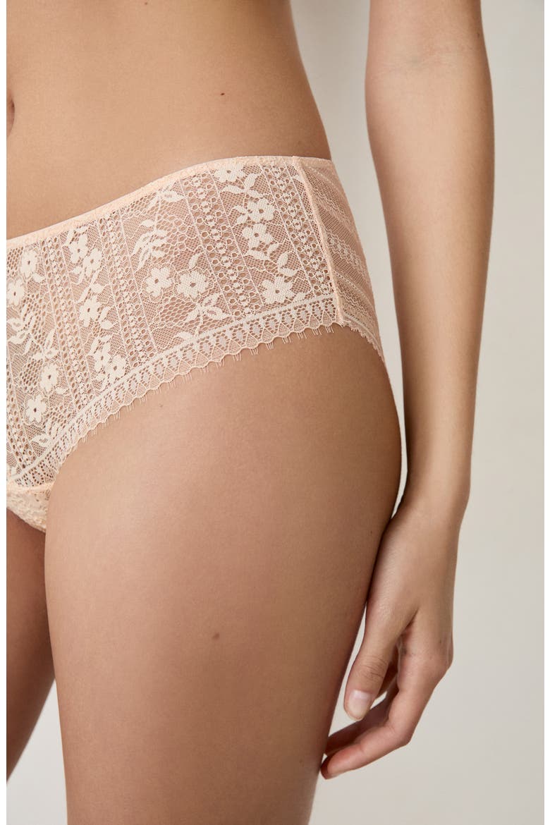 Aura Lace Shorty Panties, Alternate, color, BLUSH