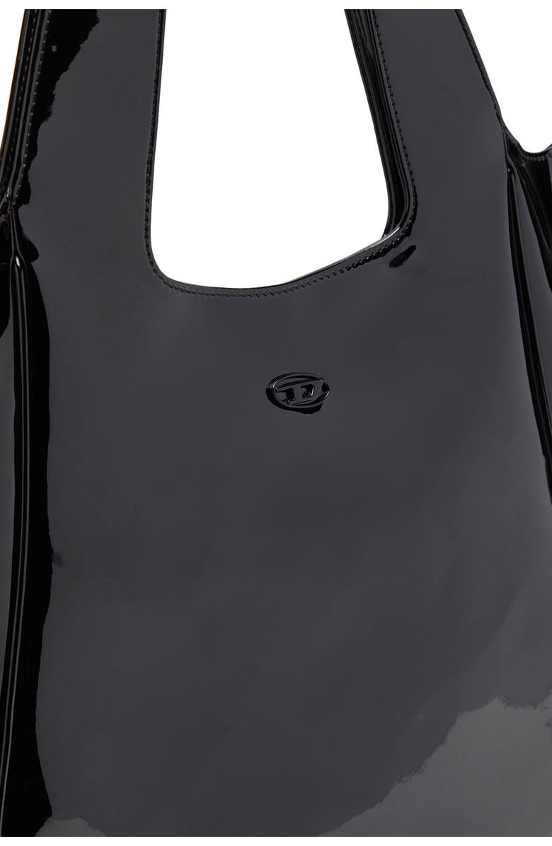 DIESEL<sup>®</sup> Play Glossy Shopper Tote, Alternate, color, Black
