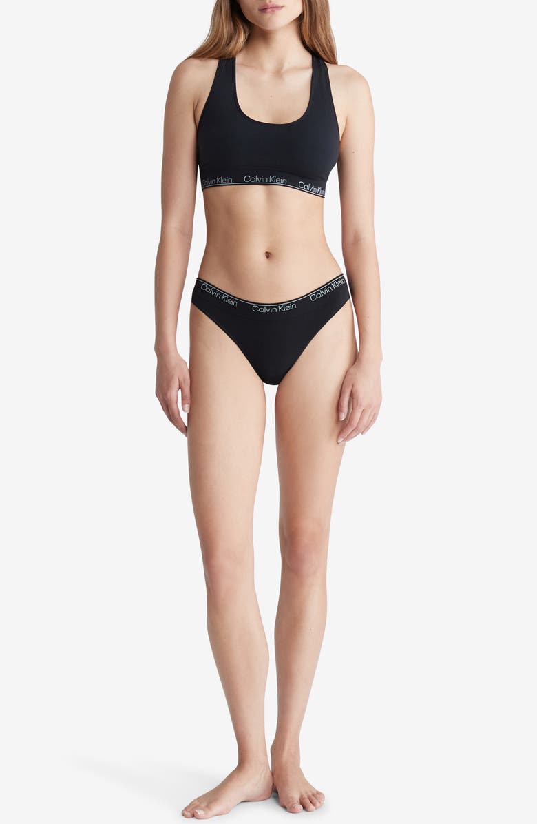 Calvin Klein Naturals Modern Seamless Thong, Alternate, color,
