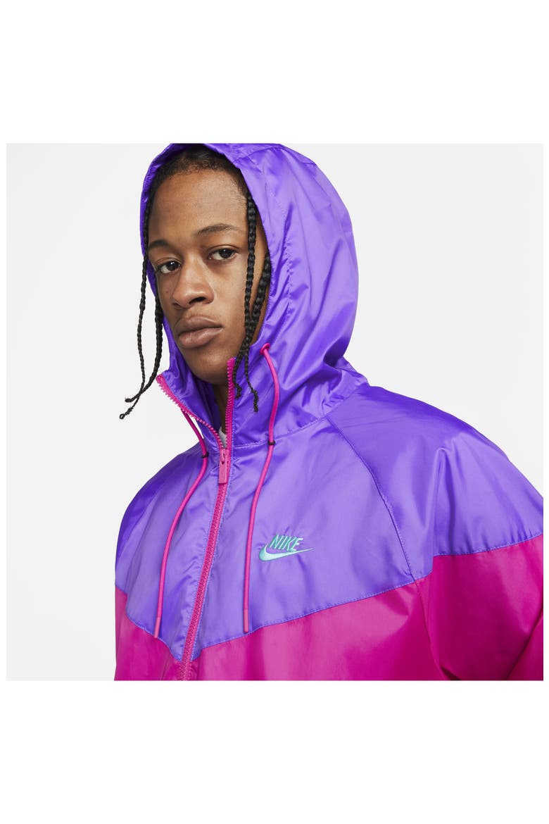 Sportswear Windrunner Jacket, Alternate, color, ACTIVE PINK/ GRAPE/ MENTA
