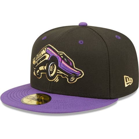 Men's New Era Black/Purple Lowriders de Fresno Copa De La Diversion 59FIFTY Fitted Hat