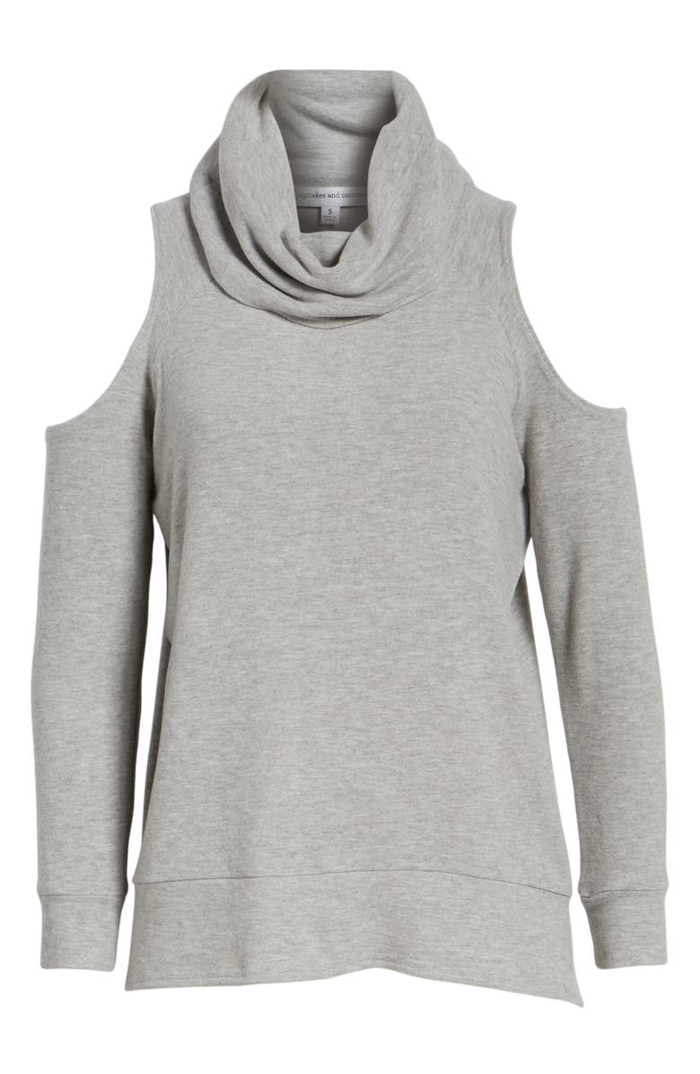 cupcakes and cashmere Malden Cold Shoulder Sweater, Alternate, color, 