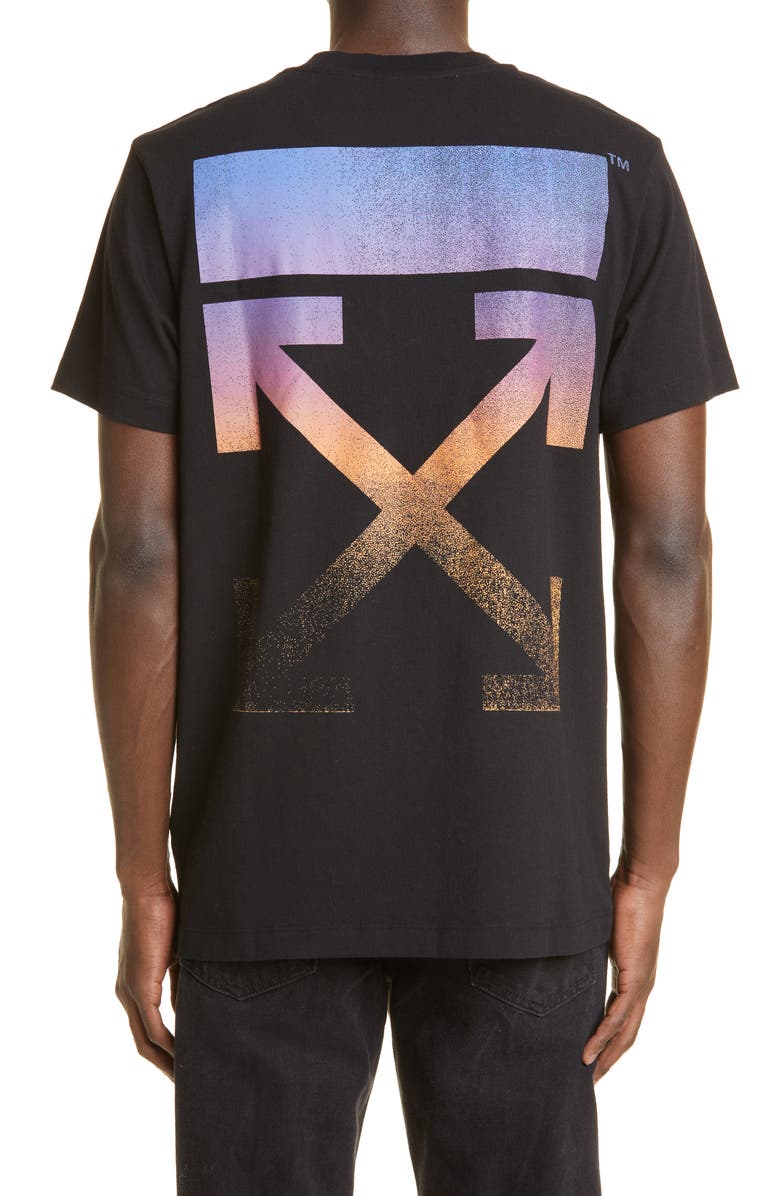 Off-White Gradient Ombré Arrows Graphic Tee, Alternate, color,