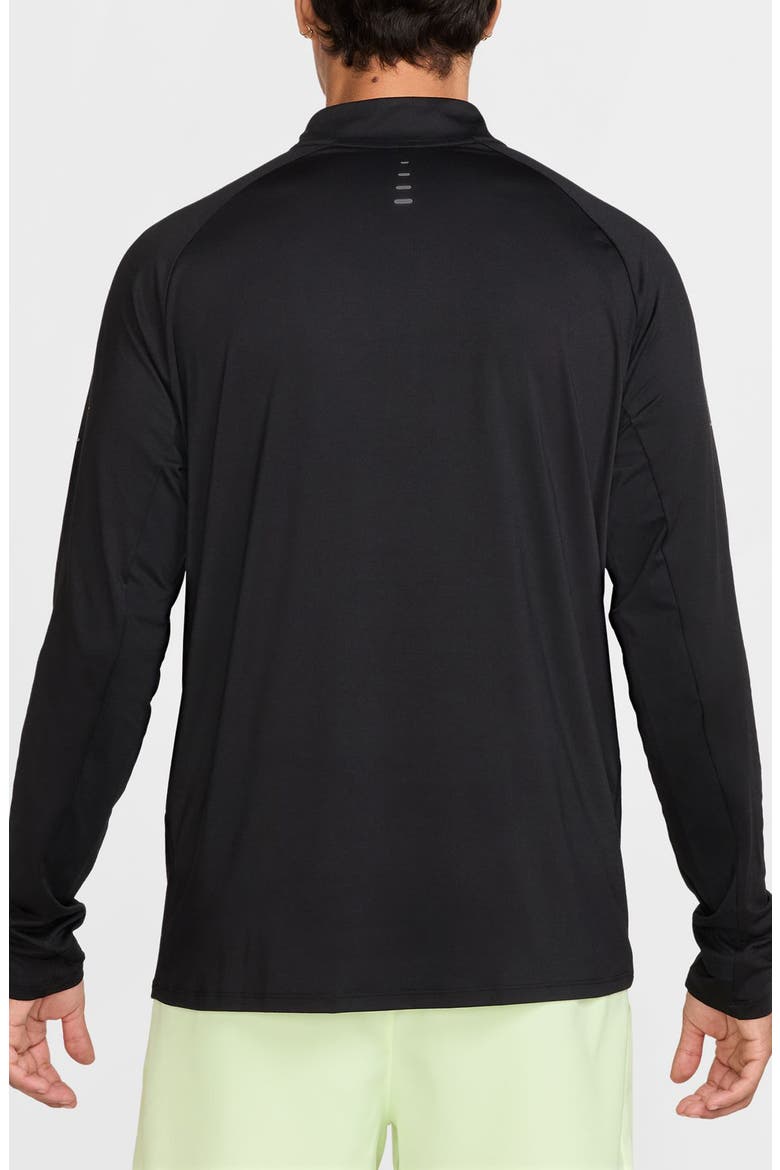 Dri-FIT Stride Half Zip Running Top, Alternate, color, 010 BLACK/REFSIL