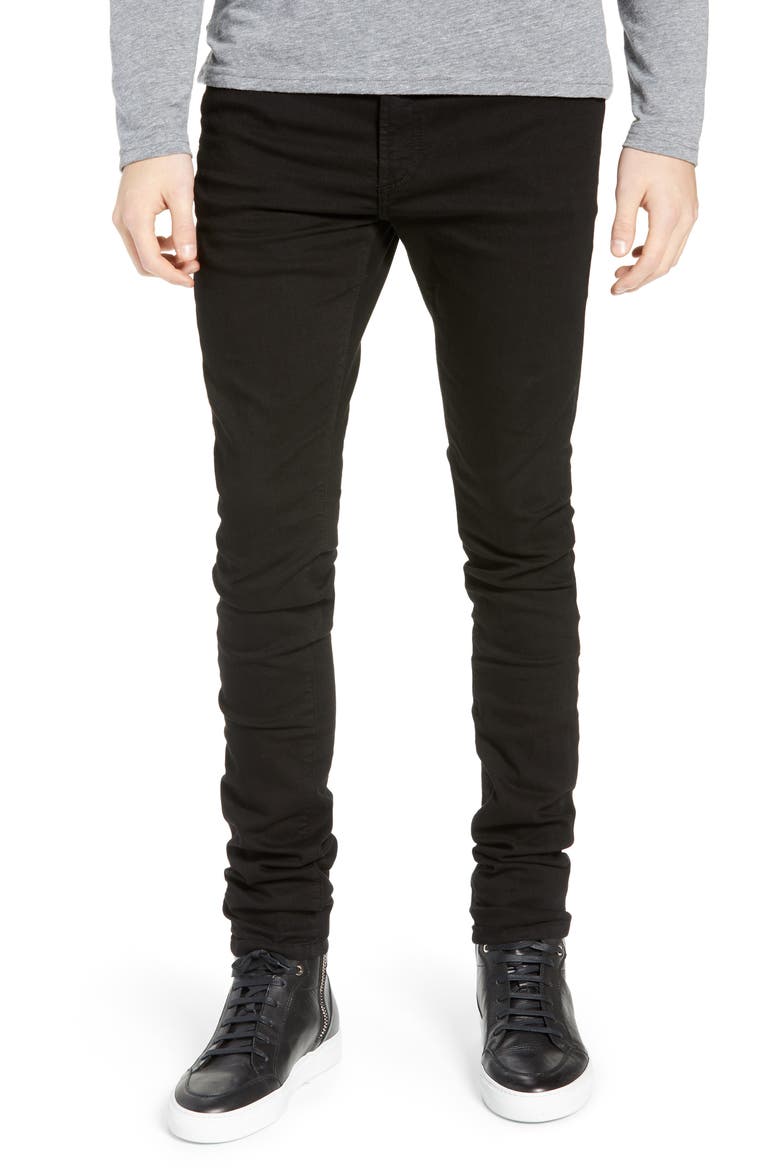 Greyson Skinny Fit Jeans, Main, color, NOIR