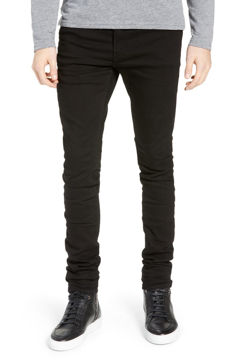 Monfrère Greyson Skinny Fit Jeans, Main, color, Noir