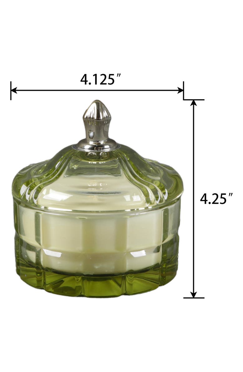 FLORA BUNDA Glass Vanity Candle, Alternate, color, Green