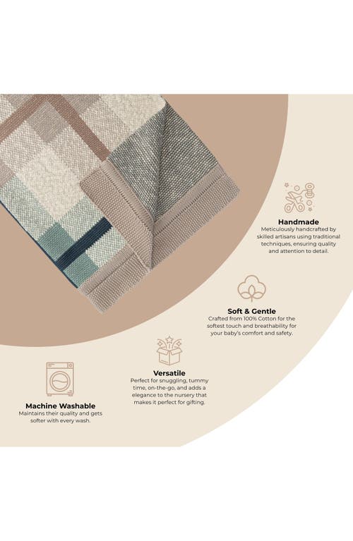 Crane Baby Unisex Charlie Farmhouse Knitted Plaid Blanket In Multi