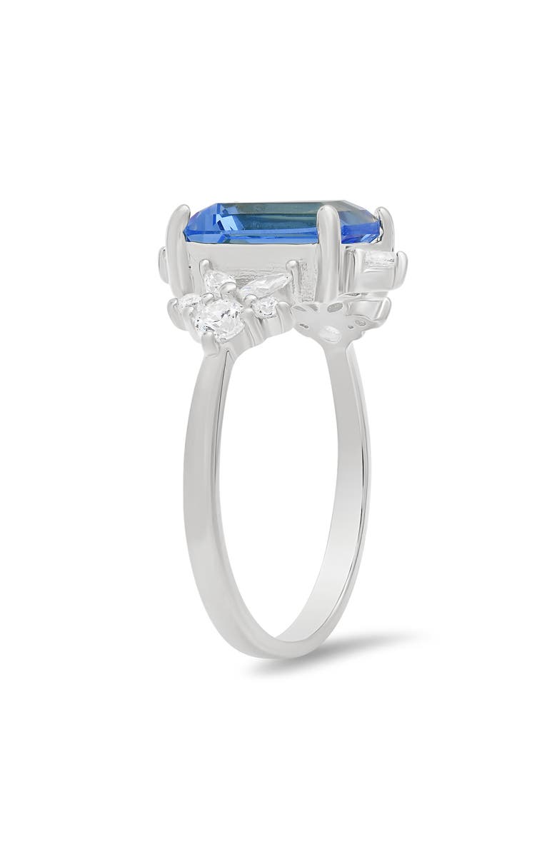 Queen Jewels Emerald Cut Cubic Zirconia Ring, Alternate, color, 