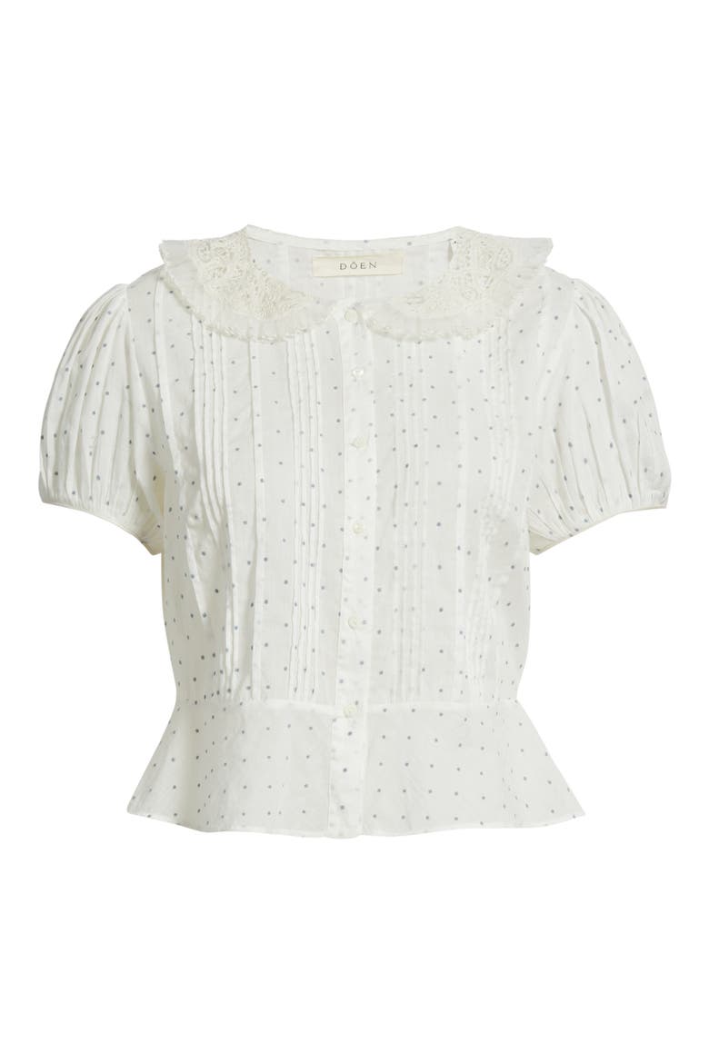 Oleta Organic Cotton Top, Alternate, color, FLOCK DOT
