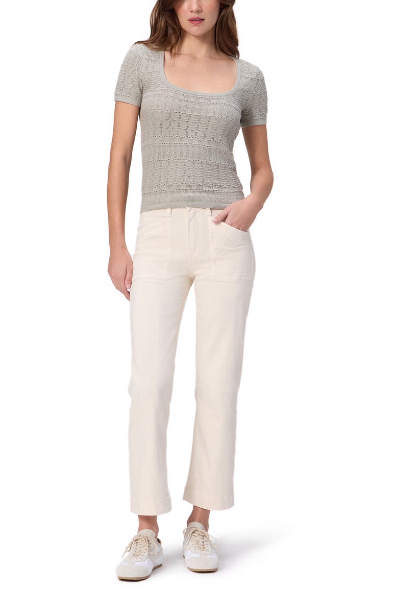 Etoile Mixed Stitch Cotton Blend Sweater, Alternate, color, SEA MIST