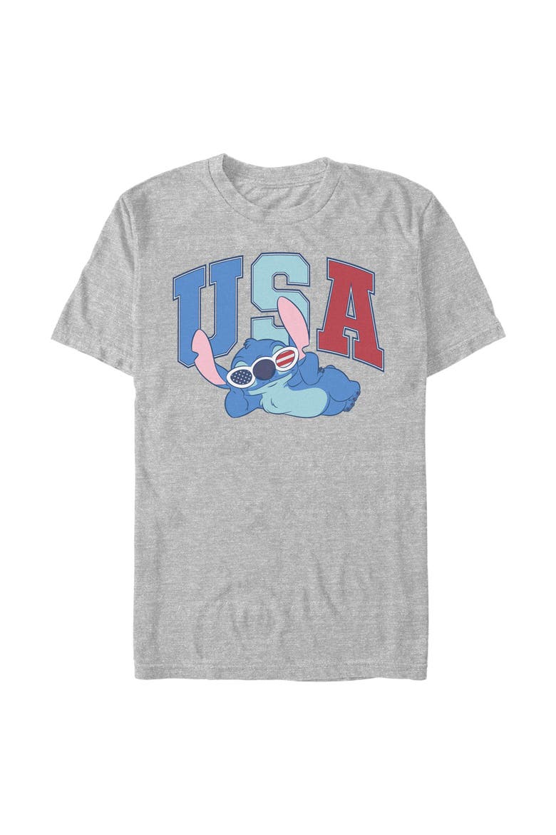 Men's Lilo & Stitch American Experiment 626  Graphic T-Shirt, Main, color, Sport Grey