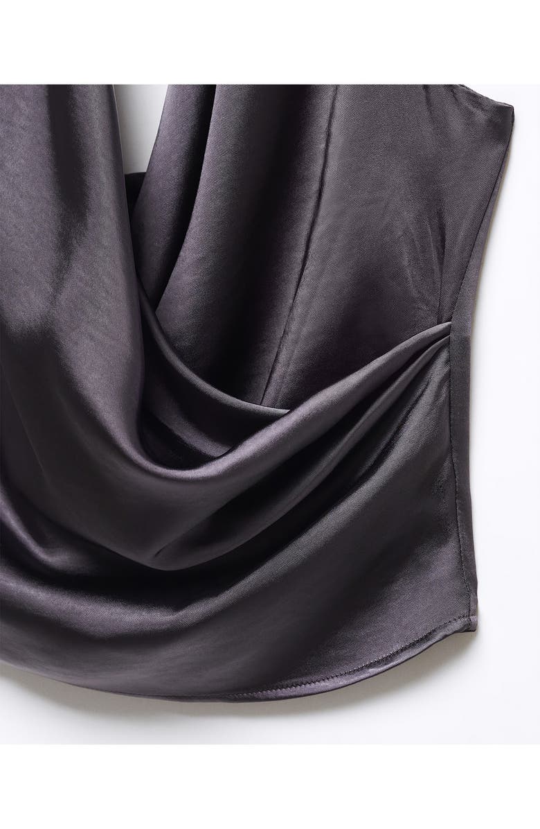 MANGO Satin Halter Top, Alternate, color, 