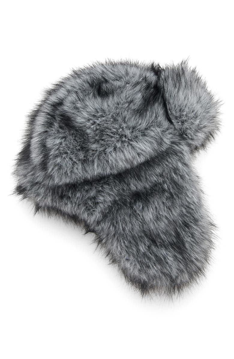 MANGO Faux Fur Trapper Hat, Alternate, color, 