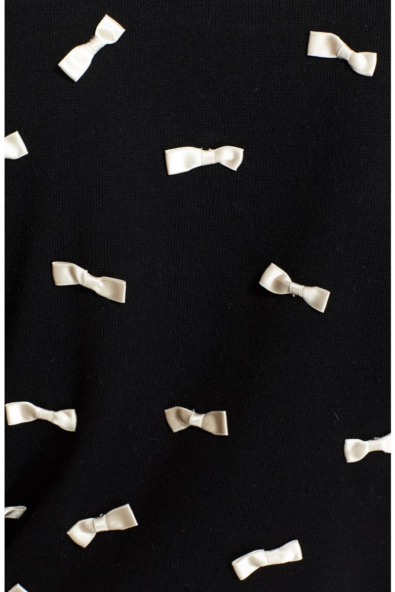 Bow Detail Sweater, Alternate, color, BLACK