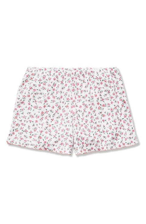 Pima Cotton Pointelle Pajama Shorts