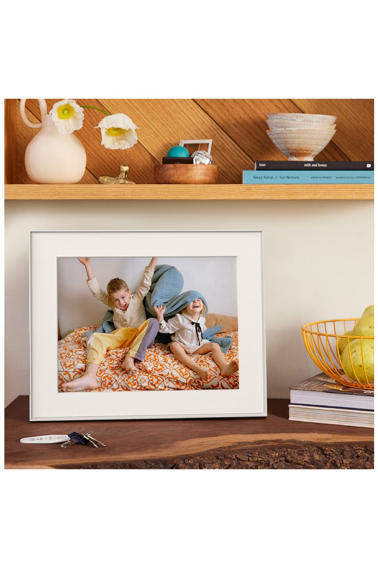 Walden 15-Inch Digital Photo Frame, Alternate, color, CLAY WITH TEXTURED MAT