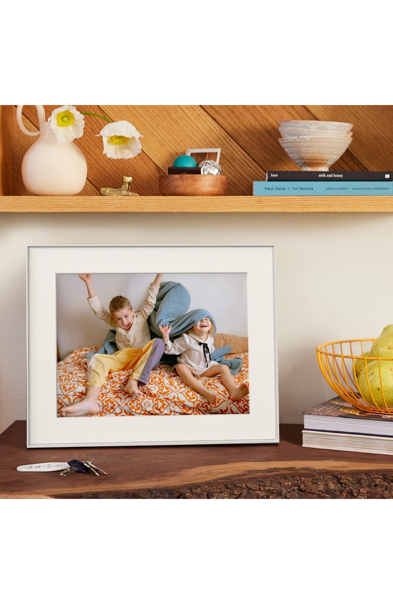 Aura Frames Walden 15-Inch Digital Photo Frame, Alternate, color, Clay With Textured Mat
