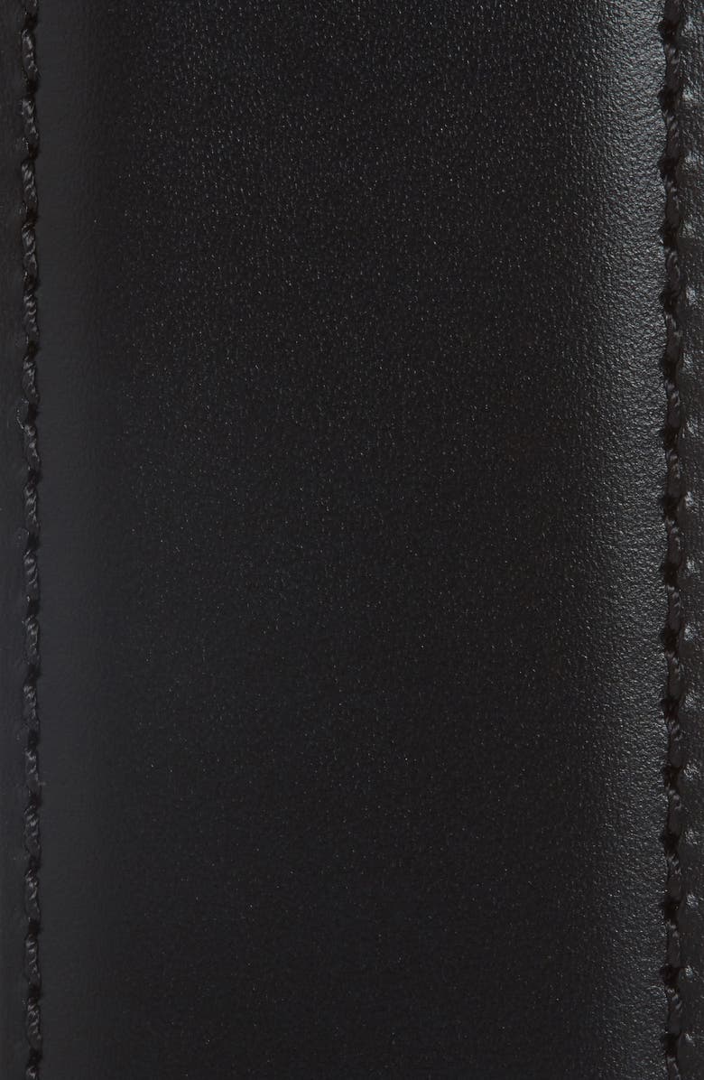 Versace Embellished Medusa Buckle Leather Belt, Alternate, color,