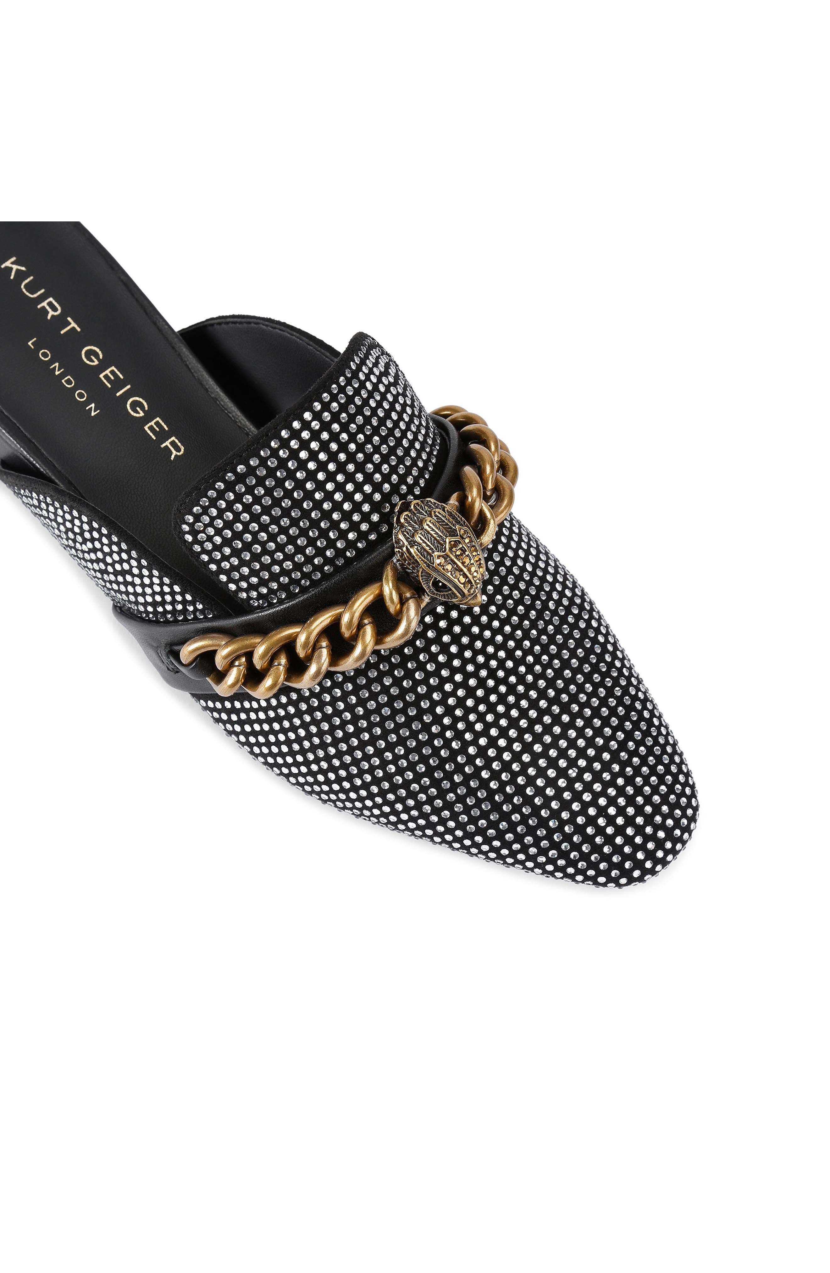 Kurt Geiger London Chelsea Loafer Mule, Alternate, color, Charcoal