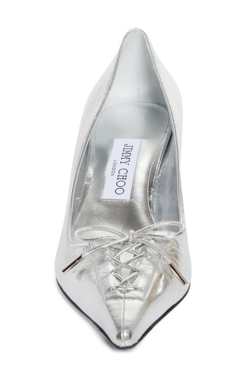 Jimmy Choo Scarlett Pointed Toe Pump In Silver