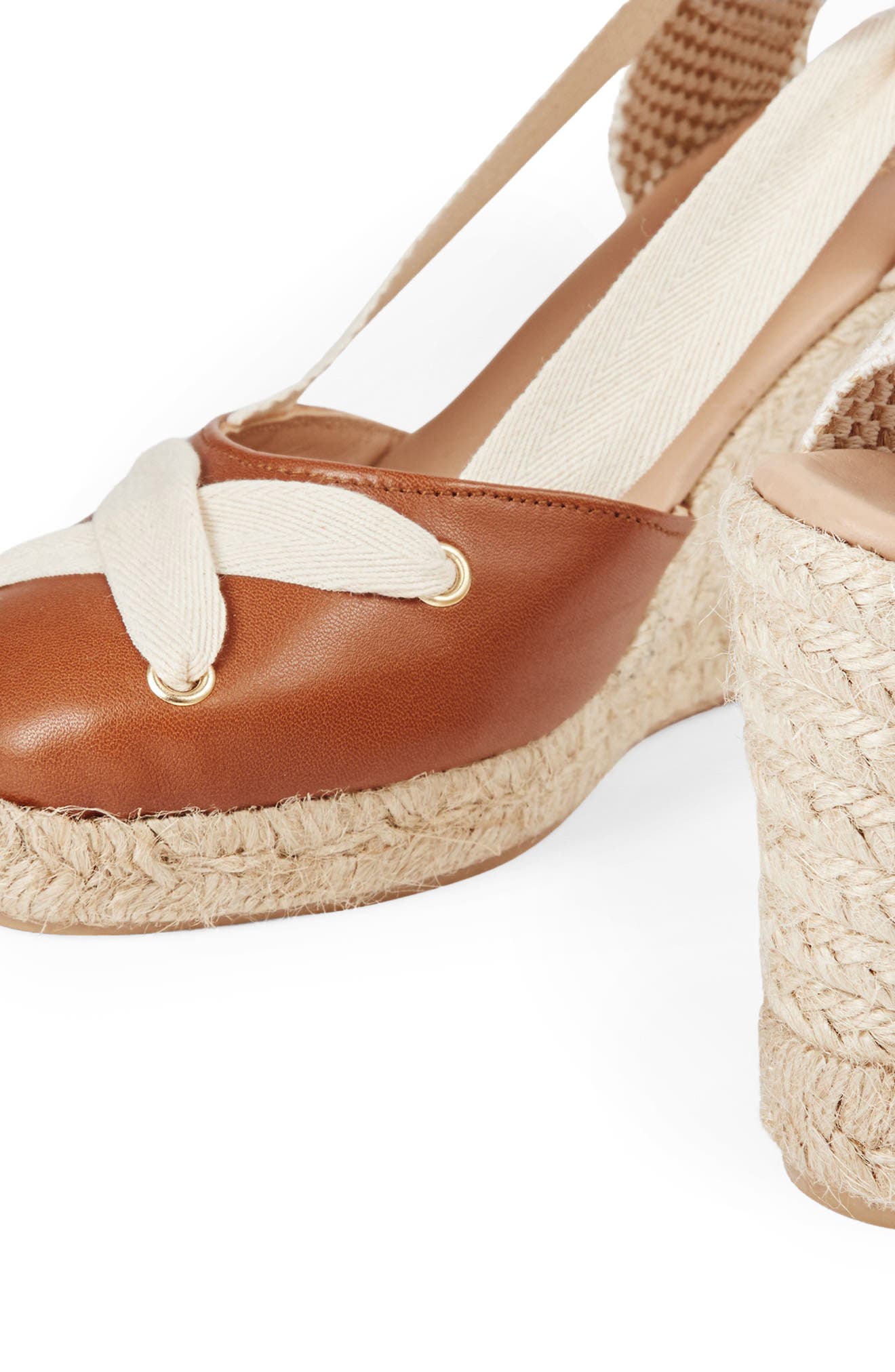 LK Bennett Ophelia Ankle Wrap Wedge Sandal, Alternate, color, 