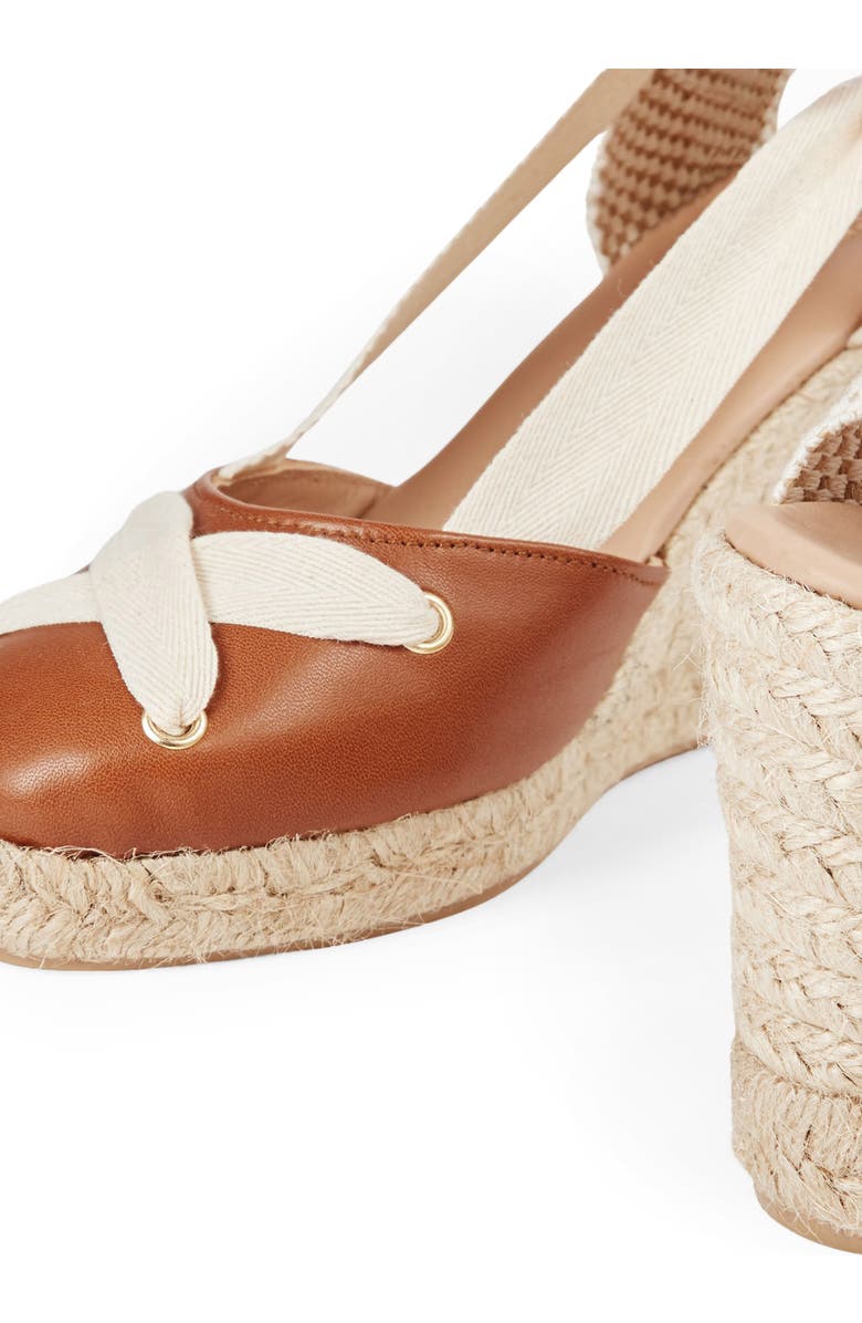 LK Bennett Ophelia Ankle Wrap Wedge Sandal, Alternate, color,