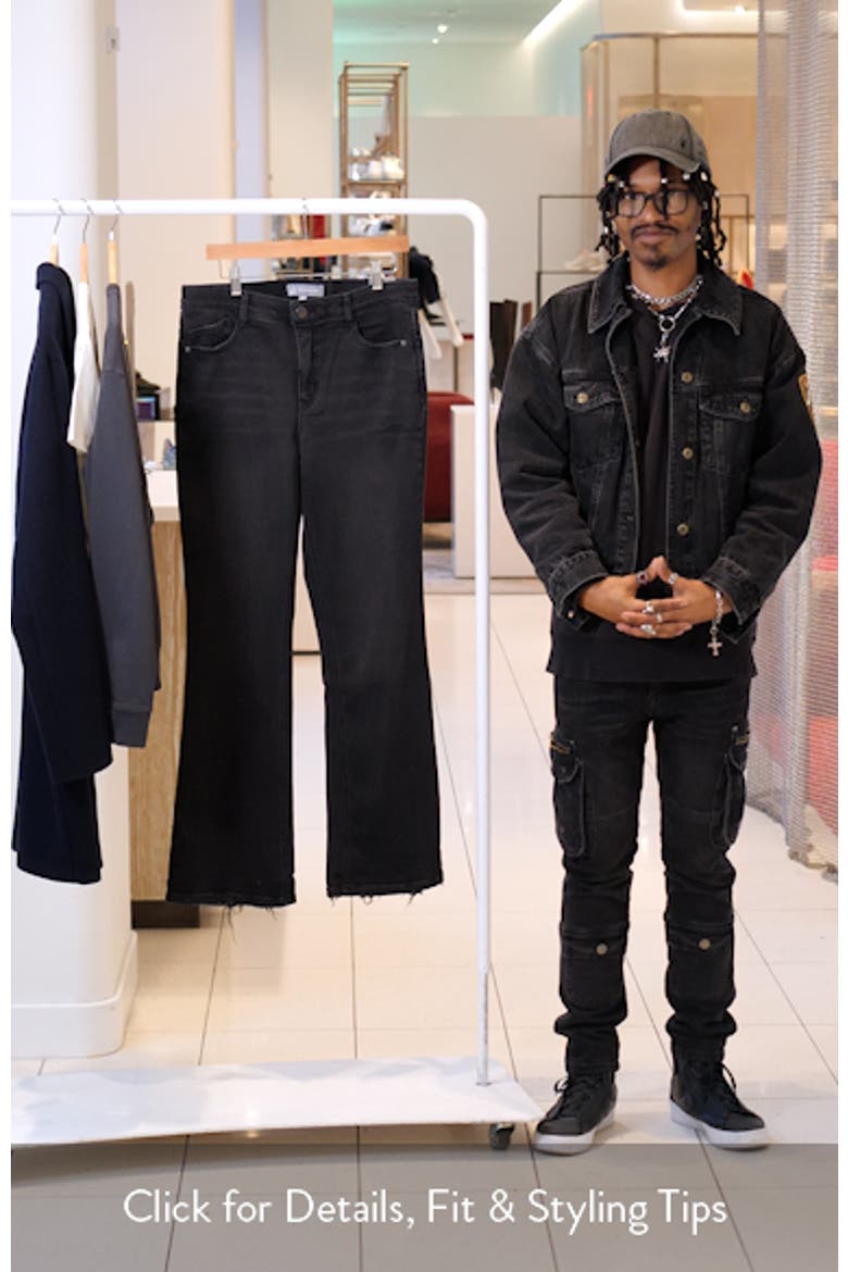 Madison Grinded Hem High Waist Bootcut Jeans video