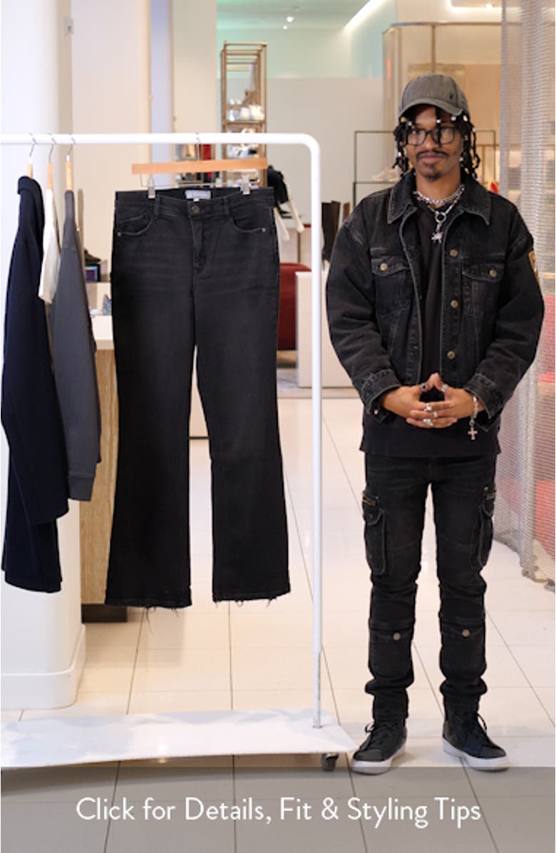 Madison 'Ab'Solution Grinded Hem High Waist Bootcut Jeans, sales video thumbnail