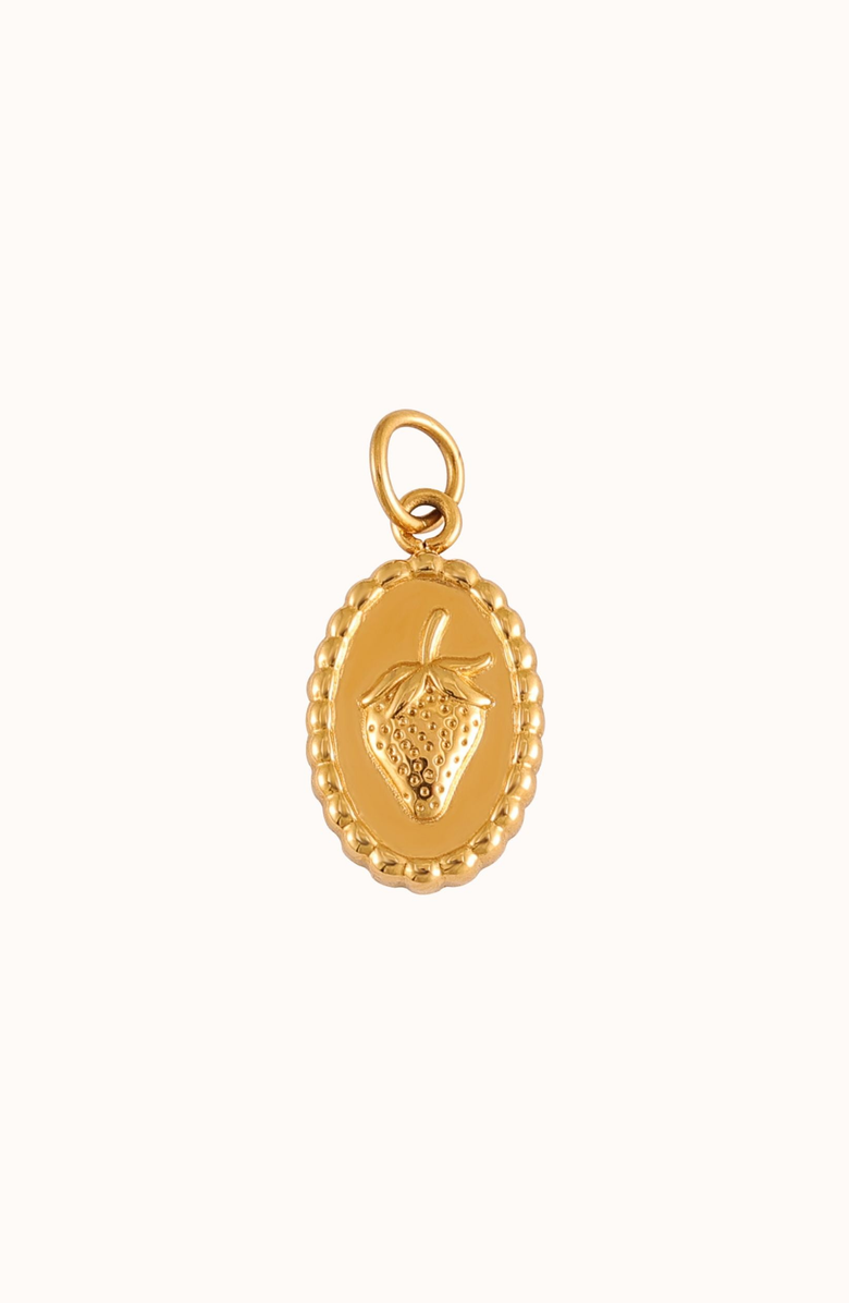 Joiana Jewelry Strawberry Charm, Main, color, Gold