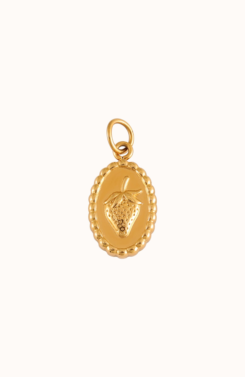 Joiana Jewelry Strawberry Charm In Gold