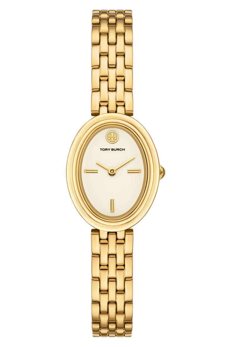The Oval Bracelet Watch, 22mm x 28mm, Main, color, GOLD