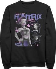 KPop Demon Hunters Men's Pop Star Huntrix Zoey Long Sleeve Crewneck Sweatshirt