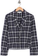 WAYF Plaid Fitted Blazer