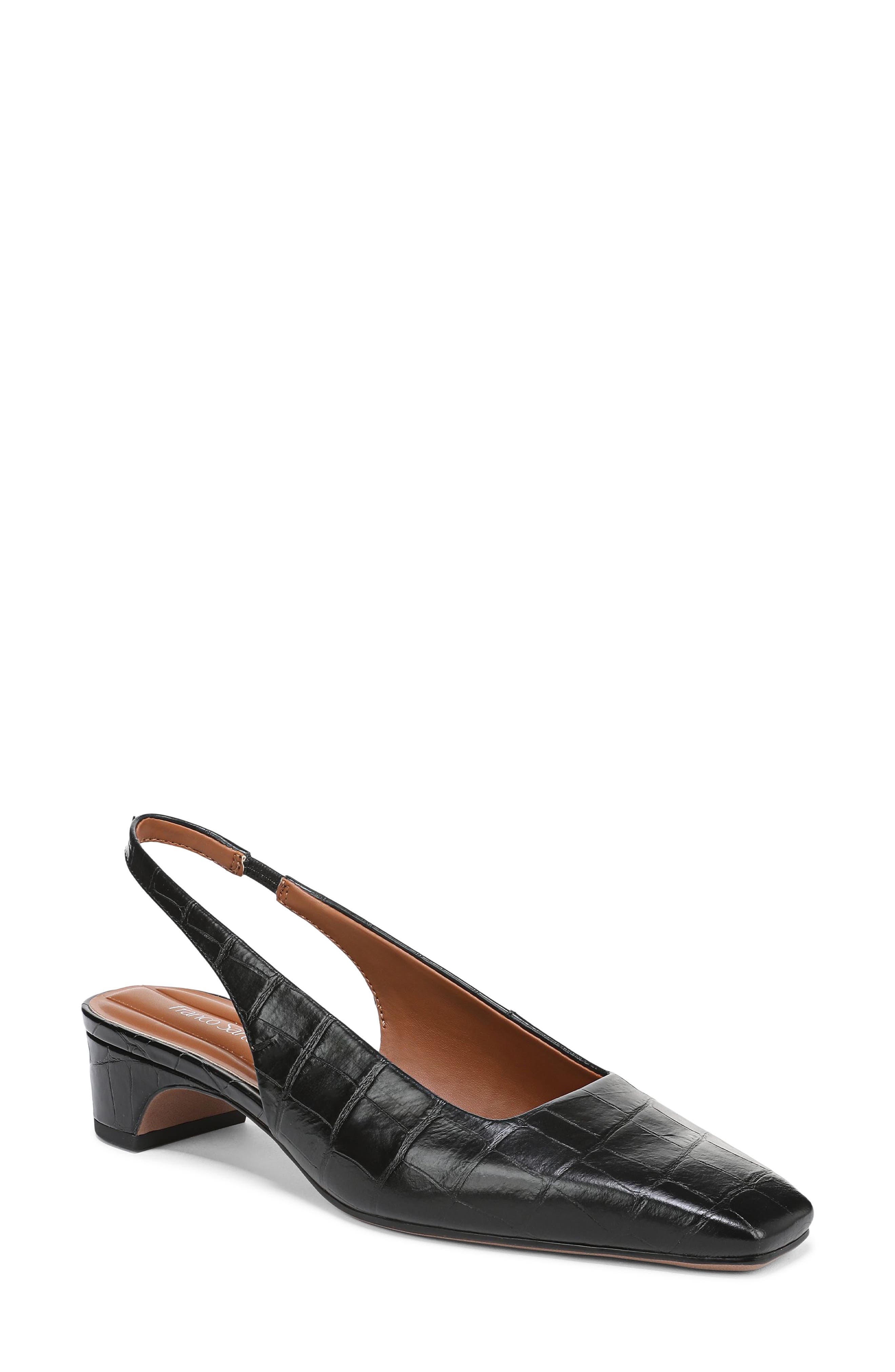 Franco Sarto Lyanna Slingback Pump, Main, color, Black/ Black