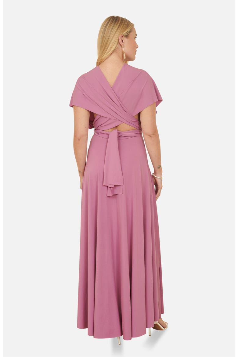 Jersey Stretch Multiway Maxi Dress, Alternate, color, Pink